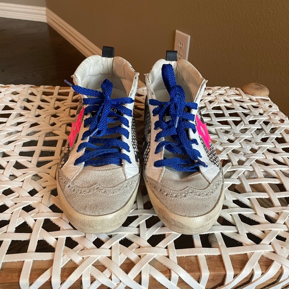 GOLDEN GOOSE Mid Star Snake Print Sneakers - Picture 4 of 5